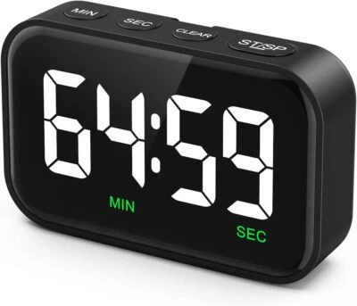 OQIMAX 2 in 1 Digitaler Timer und Stoppuhr, Magnetischer Digitaler Küchentimer