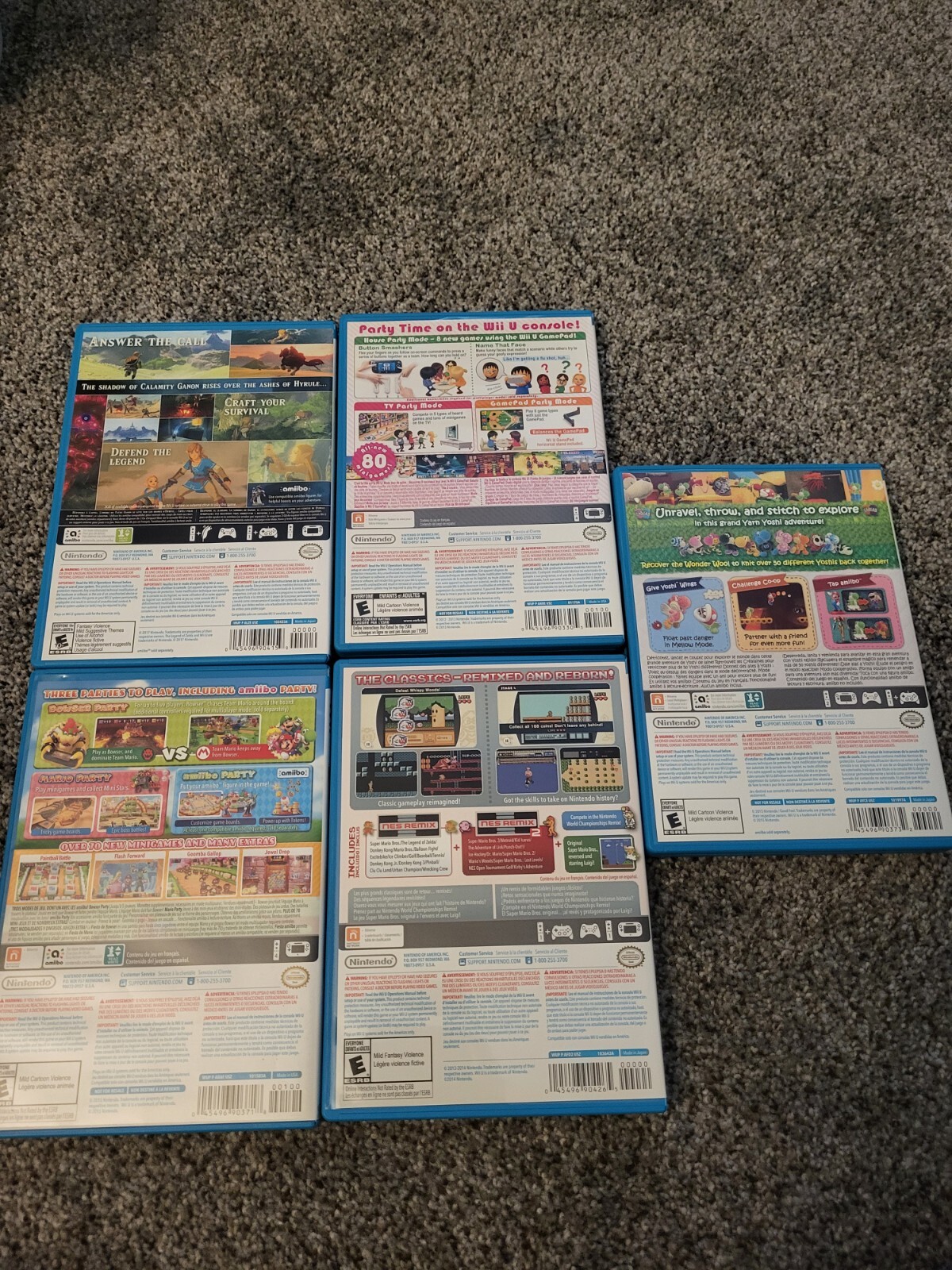 Nintendo Wii U Bundle Lot Mario Party, Wii U Party, Zelda Misprint