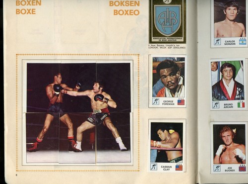 1974 Panini Vedettes Complete Book RARE Sticker Cassius Clay Muhammad Ali - Picture 3 of 9