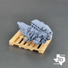 LS3 Holley EFI model engine resin 3D printed 1:24-1:8 scale