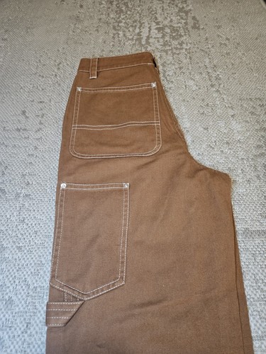 Steve Madden Women’s Wide Leg High Rise Demin Brown Pants Women's Small - 第 9/15 張圖片