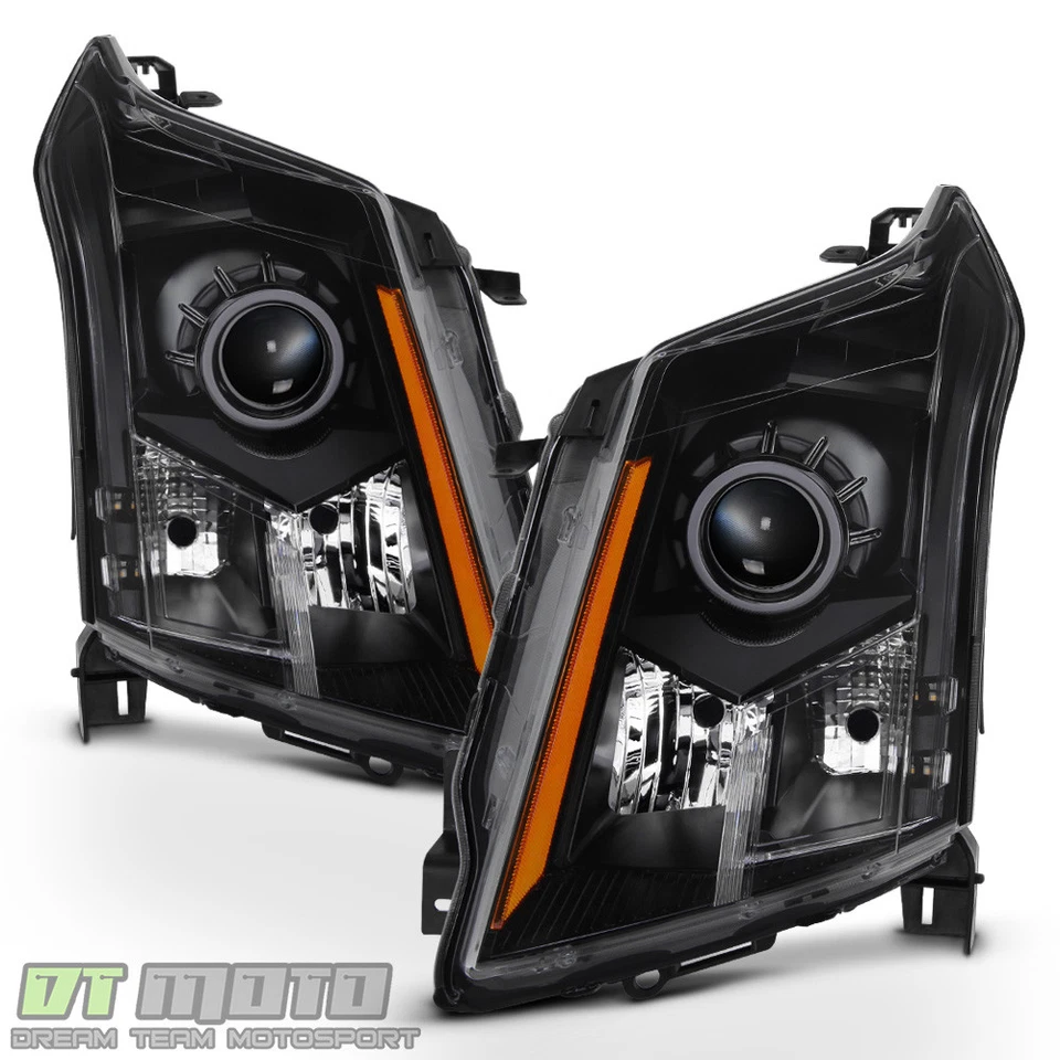 Faros halógenos negros Cadillac SRX 2010-2016 repuesto faros izquierda+derecha Foto 2 de 4