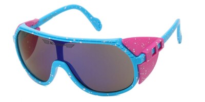 X-Loop Oversized Mirrored Lens Side Shield Sunglasses Ski Snow Biking Outdoor