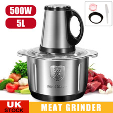 5L Electric Meat Grinder Mincer Mixer Home Blender Food Chopper Processor UK