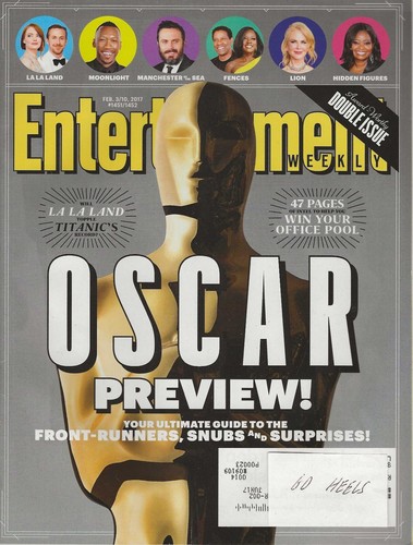 OSCAR PREVIEW! Double Issue Entertainment Weekly Magazine Feb 3/10 2017 HTF Rare