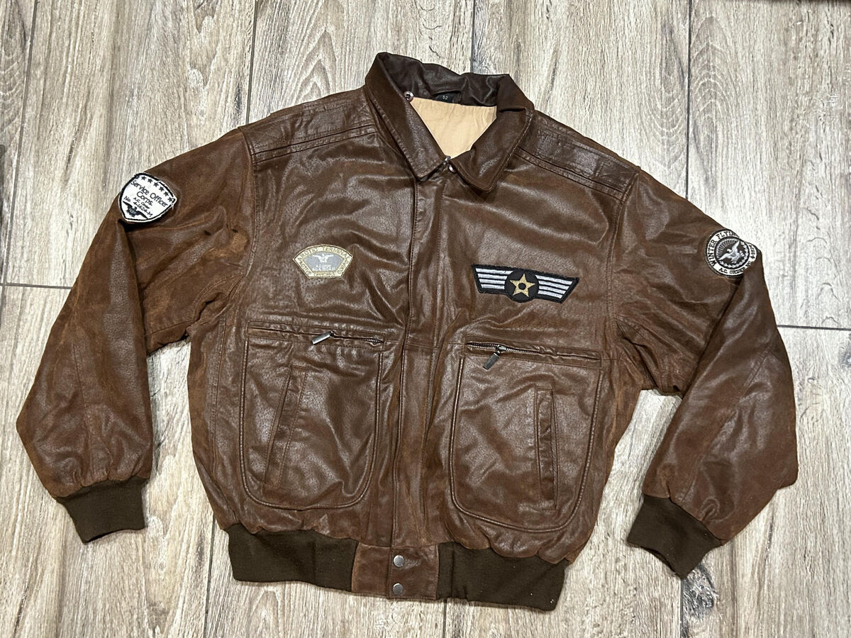 Le Frog B-3 Aviator Flight Bomber Men's Jacket Leather Stock NO Size 52 Le Frog B-3 Aviator Flight Bomber Men's Jacket Leather Stock NO Size 52