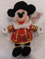 Disney Store Beefeater Mickey Mouse Plush 8" Inch Bean Bag Plush