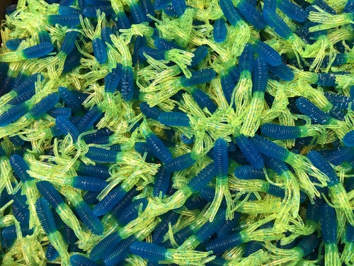 1.5" Crappie Ringer 50 pack, Choose Color, 1.75" Jigs, Ringed Fishing Lures, USA - Picture 23 of 39