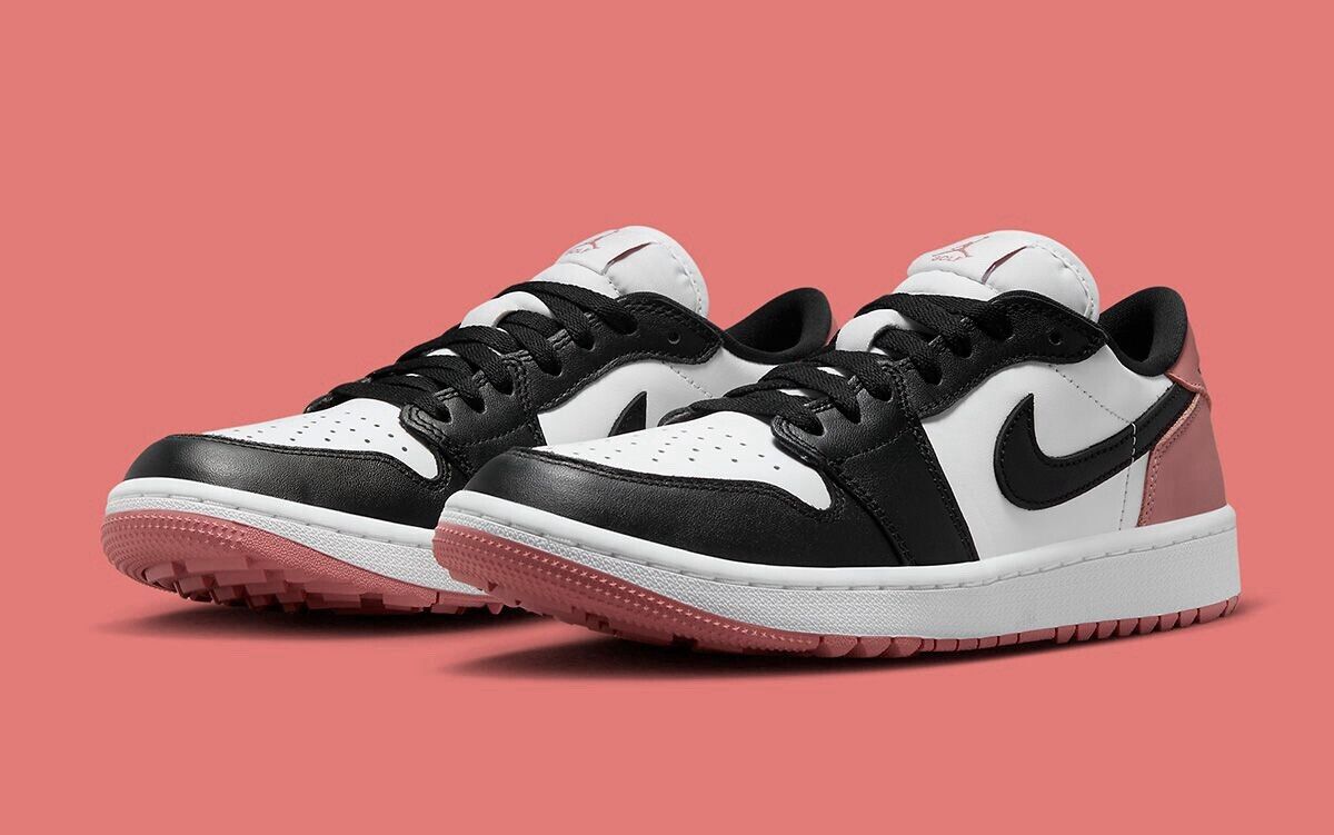 Men's Size 13 Nike Air Jordan 1 Low G Golf Shoe White Black Men's Size 13 Nike Air Jordan 1 Low G Golf Shoe White Black