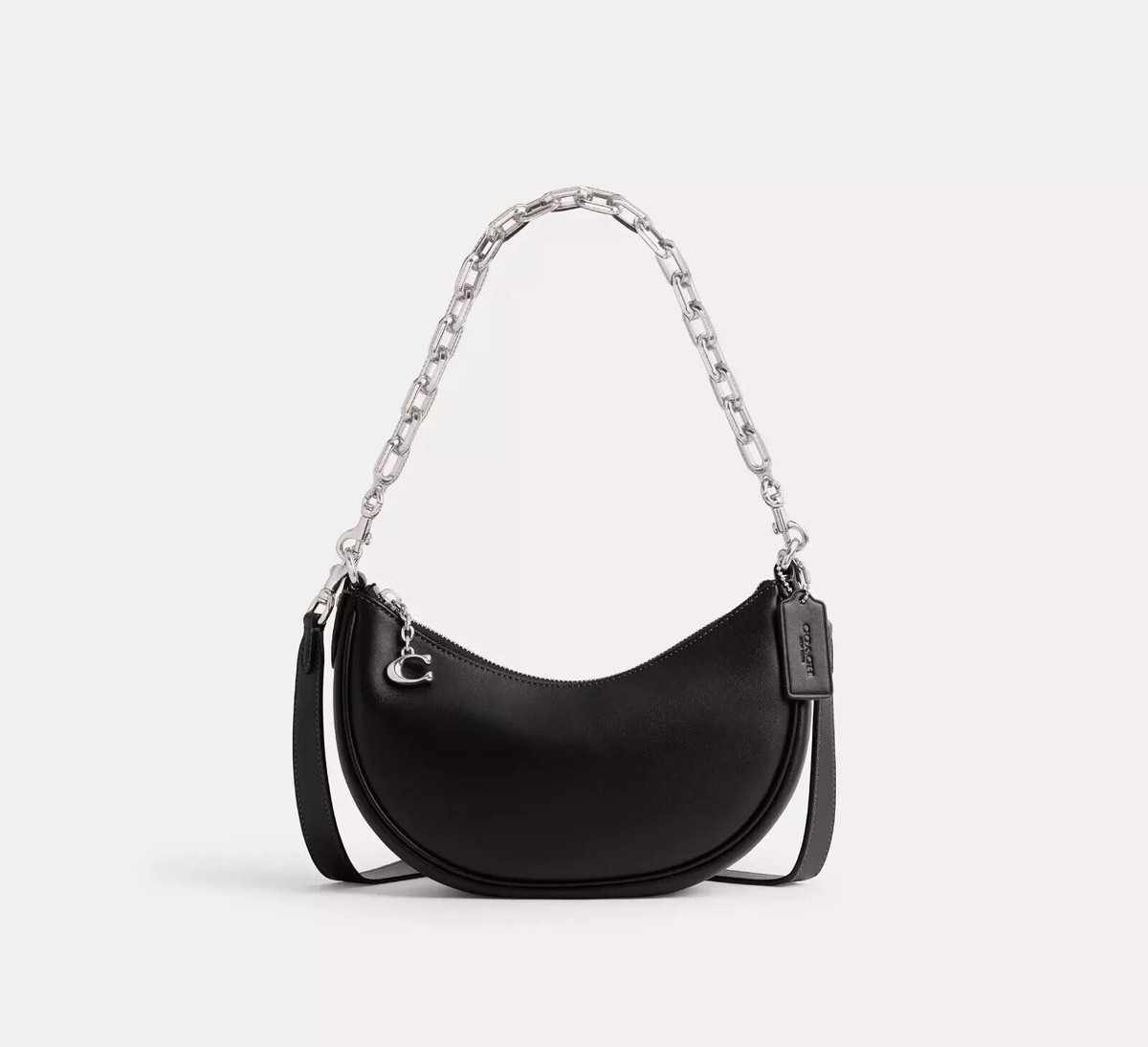 COACH Mila Shoulder Bag CM583 Black outlet New leather | eBay