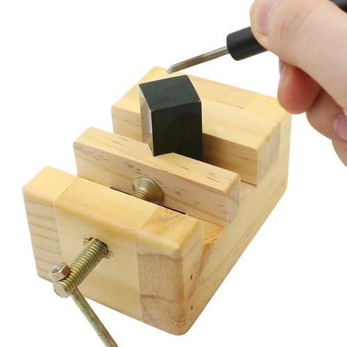 Wood Flat Vise Mini Clamp-on Bench Vise 