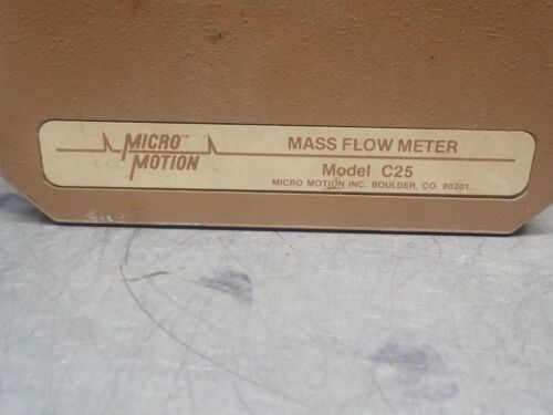 Micro Motion Model C25 C25A1 Mass Flow Meter 1000PSI Used With Warranty - Picture 3 of 8