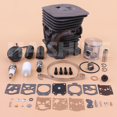 Cylinder Piston Muffler Exhaust Kit For Jonsered CS2156 CS 2159 Chainsaw 47mm eB Cylinder Piston Muffler Exhaust Kit For Jonsered CS2156 CS 2159 Chainsaw 47mm eB