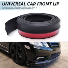 2.5M Car Front Bumper Lip Splitter Body Spoiler Chin Skirt Universal Black