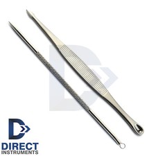 2Pcs Comedone Blackhead Extractor 4-5 Acne Remover Pimple Blemish Tools