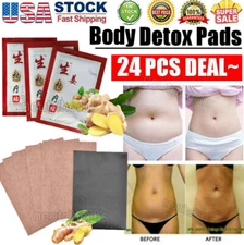 24Pcs Joint Muscles Pain Ginger Hot Moxibustion Plaster Body Pain Relief Patches