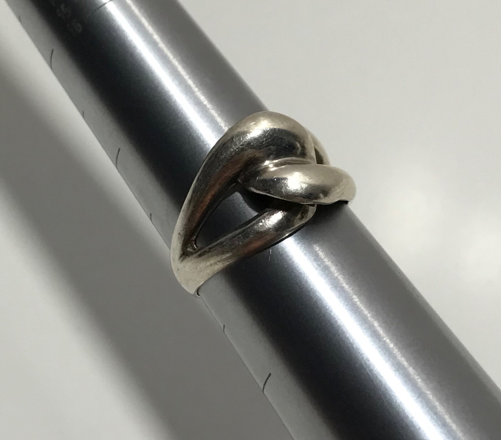 925 NF Sterling Silver Interlocking Loop Ring Siz… - image 11