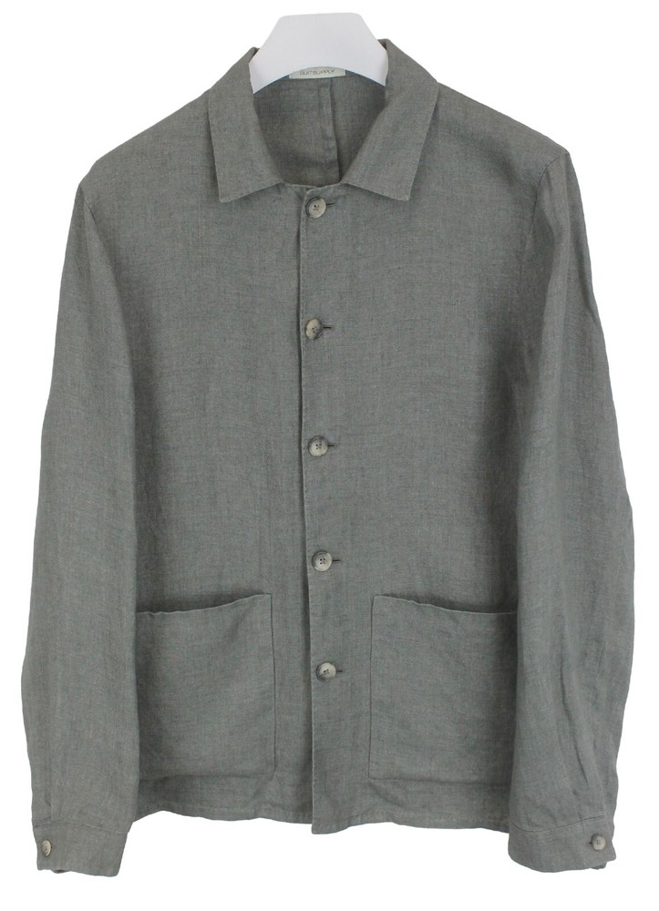 SUITSUPPLY Walter HP Jacket Men's UK 44 Pure Linen Button Unlined Overshirt