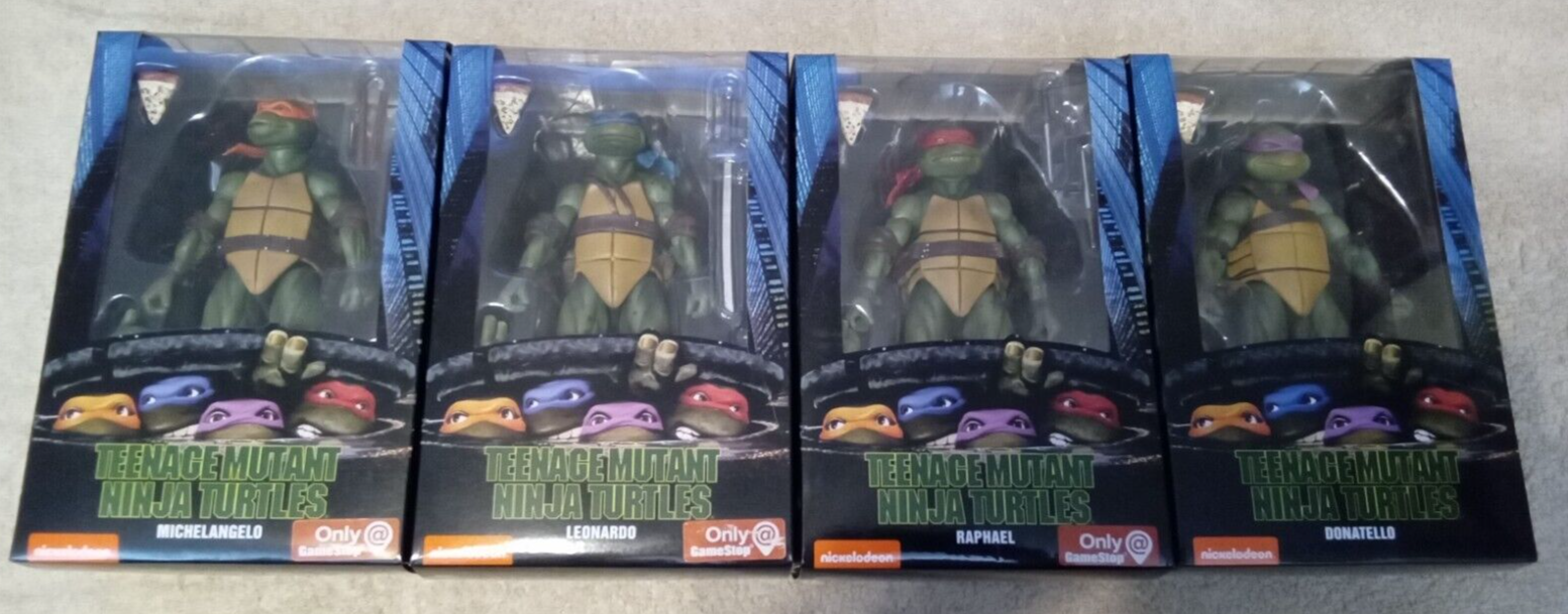 NECA TMNT Game Stop Exclusive Action Figure 4-Pack