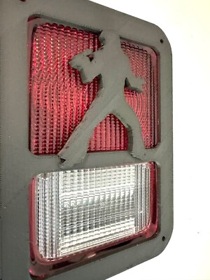King of Pop Dancer in 3D Blk For Jeep Wrangler JK/JKU Rear Tail Light Cover