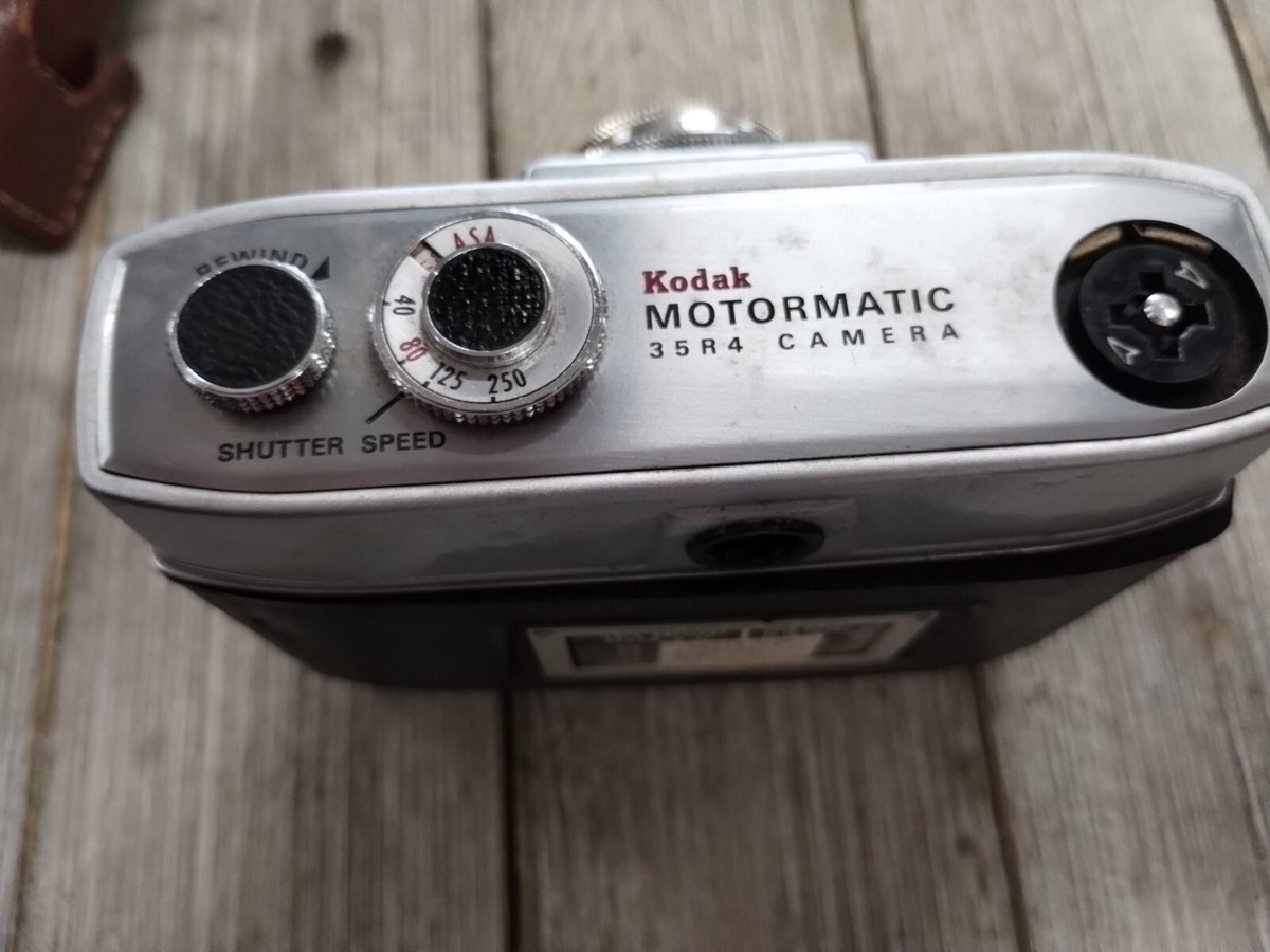 1960s Kodak Motormatic 35F 35 mm Camera With Leather Case Vintage