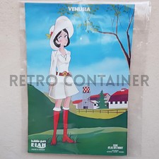GOLDRAKE UFO ROBOT - Poster Vintage ELAH Promozionale Raro Bubble Gum Venusia