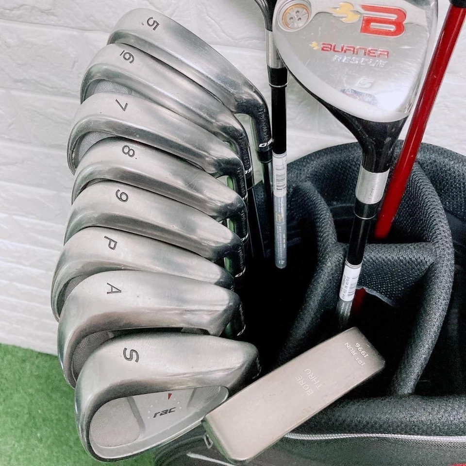 Taylormade Club Set 1W 3W 3H 5H 5-9i Pw Aw Sw PT 13pc RH Graphite & Steel Stiff - Image 4 of 4