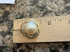 14K Yellow Gold 585 Pearl Diamond Pendant Enhancer — photo 2