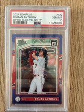 2024 Panini Donruss - Optic Prospects Roman Anthony #122 Blue Velocity Prizm RC