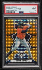 2022 Panini Mosaic Gold Mosaic Prizm 1/10 Yordan Alvarez #70 PSA 9 MINT b4d