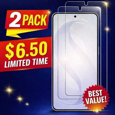 2x For Samsung Galaxy S23 S24 S25 S26 Plus Ultra Tempered Glass Screen Protector - image 1 of 4