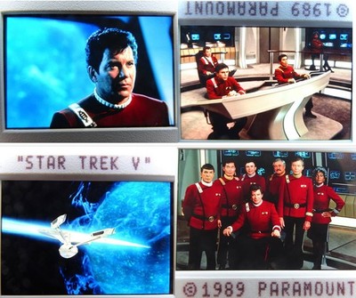 4x STAR TREK V MOVIE KIRK, SPOCK, BONES OFFICIAL PARAMOUNT / BBC PHOTO NEGATIVE
