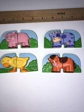 Leap Frog Fridge Farm Magnetic Animal Set Toy Complete Cow Pig Duck Horse