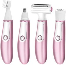 4 In 1 Women Electric Shaver Rechargeable Waterproof Razor Painless Epilator