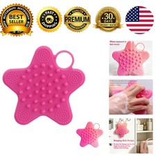 Silicone Body Scrubber Color-Changing Dual-Sided Bath Brush Shower