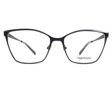 Vera Wang Eyeglasses Frames V726 BK Black Cat Eye Full Rim 53-16-135