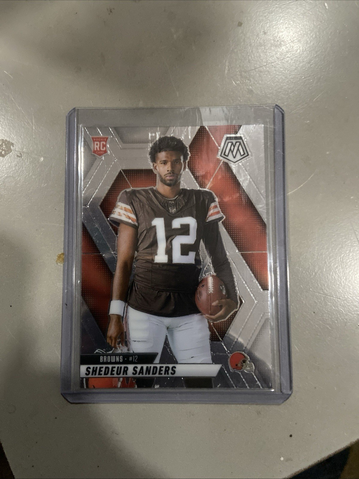 2025 Panini Mosaic #290 Shedeur Sanders Photo Variation Silver Rookie SP