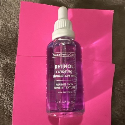 Global Beauty Care -RETINOL Renewing Double Serum 1.7 fl oz (50mL) Refines Skin