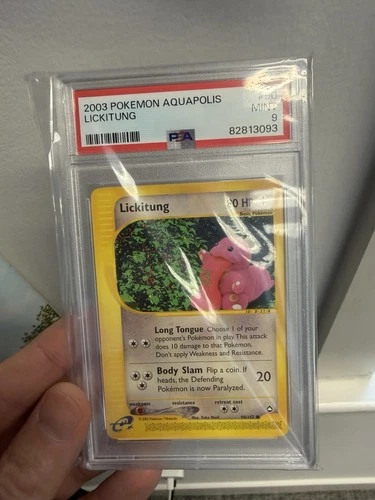 2003 Pokemon Aquapolis Lickitung 90/147 PSA 9