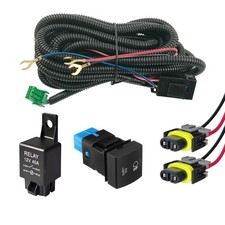 H11 Fog Light Harness w Relay Switch Button For Toyota Corolla Camry 2018-2025