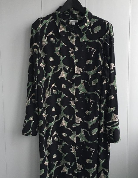 Women Jaeger Dress Multicolor Viscose 42 / XL / 50