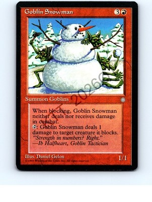 Goblin Snowman Red Uncommon Ice Age MTG NP NM/NM+