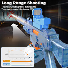 Automatic Electric Water Gun - Squirt Blaster Toy for Kids  Adults, Blue