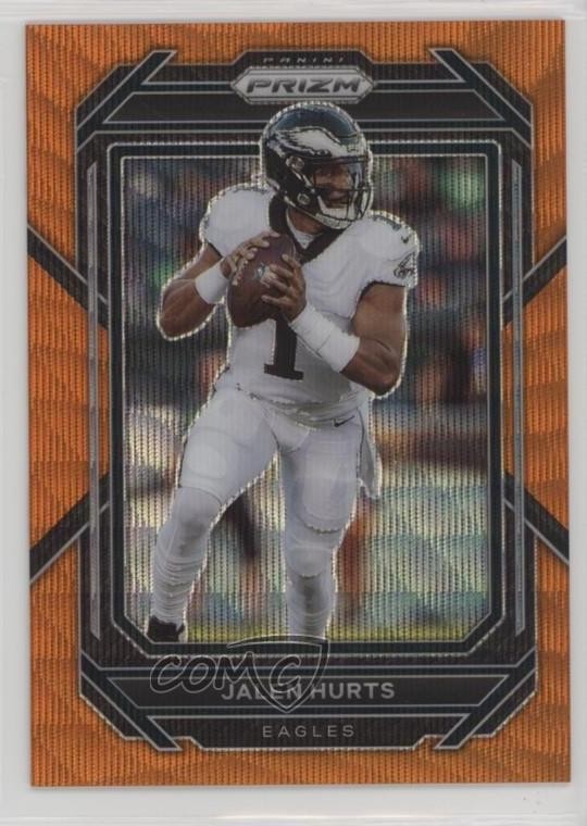 2022 Panini Prizm Orange Wave Prizm 46/60 Jalen Hurts #234 2h5