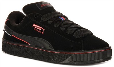 Puma Bmw Mms Suede XL Motorsport Leather Mens Sneakers In Black Red US 8 - 12