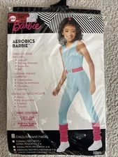 Aerobics Barbie Child Costume Size Large Sizes 10/12