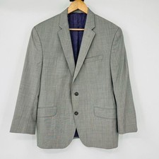 Ted Baker London Blazer Wool Gray Endurance Single Breasted Mens Size 42