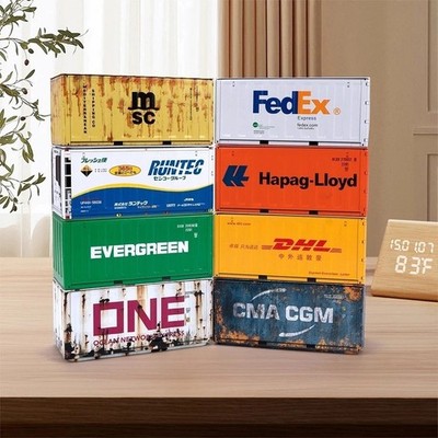 Mini Eisen Aufbewahrungsbox Druckguss Legierung Lager LKW Container Spielzeug Modell
