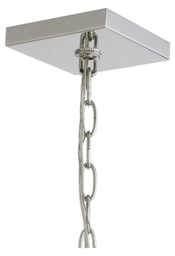 Uttermost Euclid 6 Light Nickel Cube Pendant - Picture 4 of 4