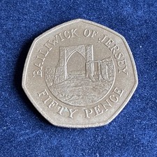 1997 Bailiwick Of Jersey 50p Fifty Pence Coin - Grosnez Castle circulated